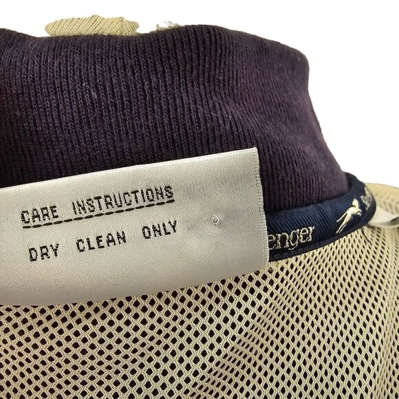 Slazenger Widgi Creek Golf Course 1/4 Button Windbreaker Jacket Mens XL Blue - Picture 10 of 12